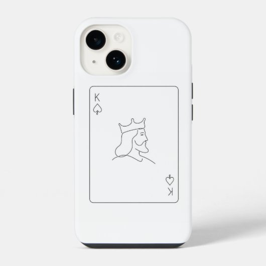 Coque Pour iPhone 14 K minimal (Verso)