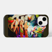 Coque Pour iPhone 14 Kitten dans une corbeille de fruits (Verso Horizontal)