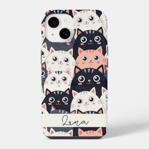 Coque Pour iPhone 14 Kitty Kat Kaleidoscope