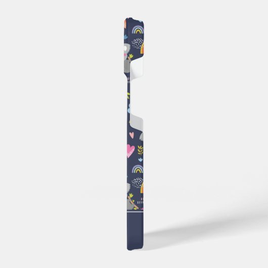 Coque Pour iPhone 14 Koala Rainbow Love Motif (Côté gauche)