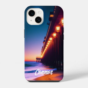 Coque Pour iPhone 14 La Jetée au Clair de Lune Personnalisée