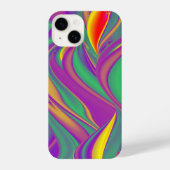 Coque Pour iPhone 14 La magie des couleurs Abstrait Rainbowart 3D (Verso)