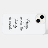 Coque Pour iPhone 14 La poésie évoque le coque iphone (Verso (horizontal))