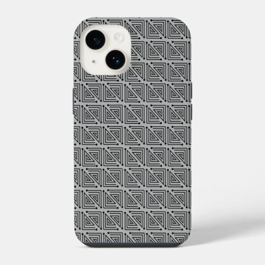 Coque Pour iPhone 14 Labyrinthes Art Déco (Verso)