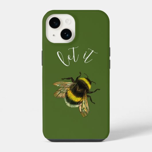 Coque Pour iPhone 14 Laisse-le tomber, bourdon (Verso)
