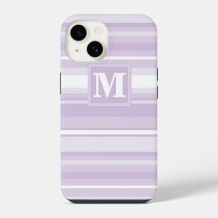 Coque Pour iPhone 14 Landes violettes de chardon monogramme