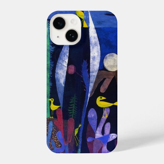 Coque Pour iPhone 14 Landscape with Yellow Birds, Paul Klee (Verso)