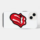 Coque Pour iPhone 14 Langue rouge (Verso Horizontal)