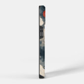 Coque Pour iPhone 14 Lanternes de dragon bleu chinois (Côté droit)