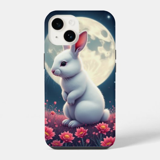 Coque Pour iPhone 14 lapin (Verso)