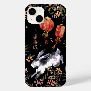 Coque Pour iPhone 14 Lapin chinois Zodiac