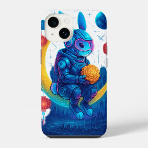 Coque Pour iPhone 14 Lapin de lune Cyberpunk – Fête de la mi-automne
