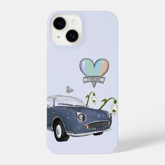 Coque Pour iPhone 14 Lapis Grey Figaro phone case - telefoonhoesje (Verso)