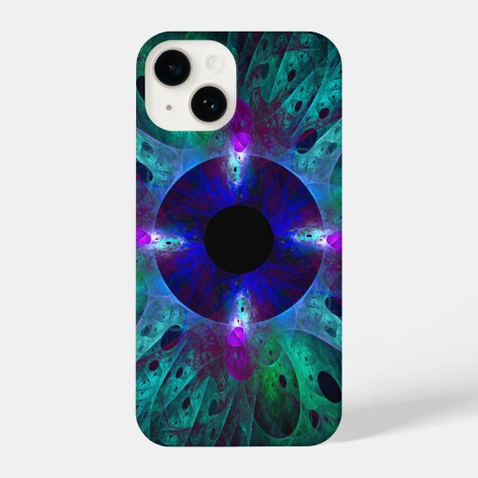 Coque Pour iPhone 14 L'art Abstrait des yeux (Verso)
