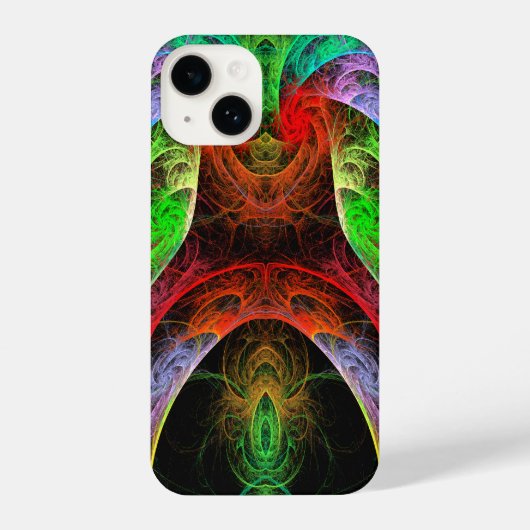 Coque Pour iPhone 14 L'art Abstrait du Carnaval (Verso)