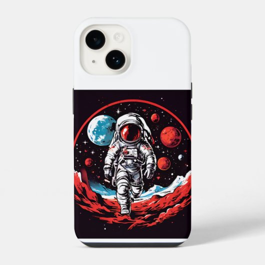 Coque Pour iPhone 14 l'astronaute (Verso)