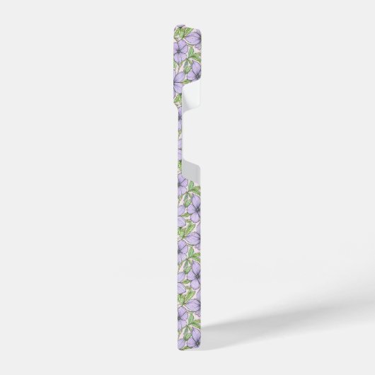 Coque Pour iPhone 14 Lavender Bloom Floral (Côté gauche)