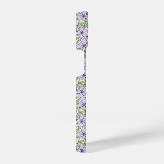 Coque Pour iPhone 14 Lavender Bloom Floral (Côté droit)