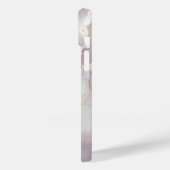 Coque Pour iPhone 14 Lavender Marble iPhone 14 Coque avec Veines Argent (Verso / Gauche)