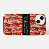 Coque Pour iPhone 14 Le bacon n'est pas un problème (Verso Horizontal)