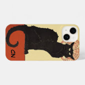 Coque Pour iPhone 14 "Le Chat Noir" | Théophile Steinlen (Verso Horizontal)