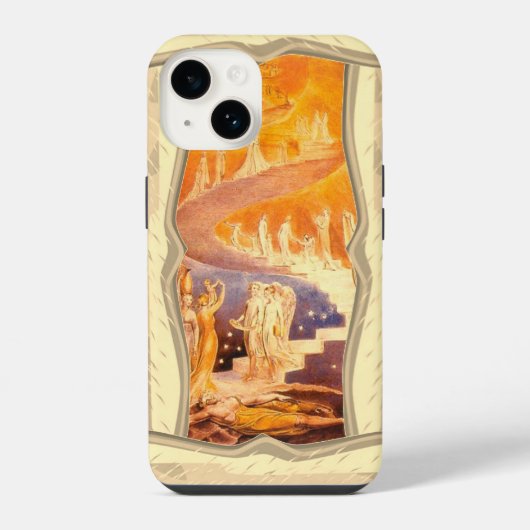 Coque Pour iPhone 14 Le rêve de Jacob par William Blake (Verso)