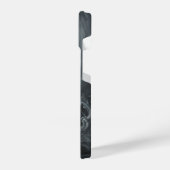 Coque Pour iPhone 14 Le sablier éternel : Le chat noir du temps (Côté gauche)