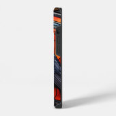 Coque Pour iPhone 14 Le vitrail du corbeau effrayant (Côté gauche)