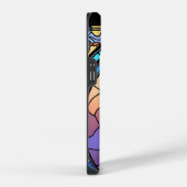 Coque Pour iPhone 14 Le vitrail du corbeau effrayant (Côté droit)