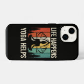Coque Pour iPhone 14 Le Yoga Aide à Vivre  (Verso Horizontal)