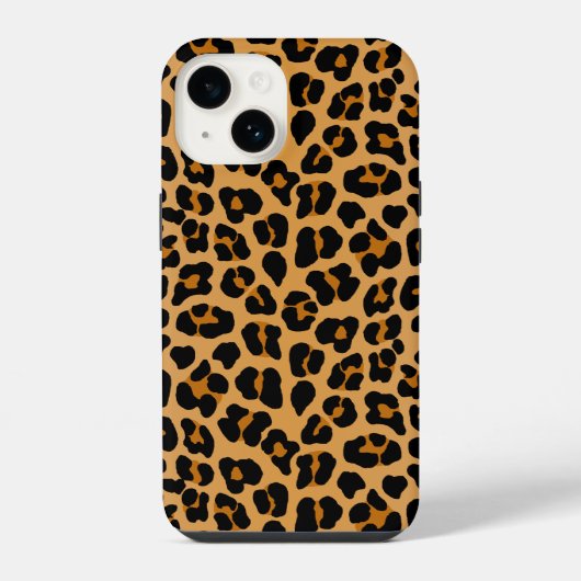 Coque Pour iPhone 14 Léopard (Verso)