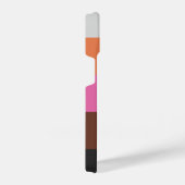 Coque Pour iPhone 14 Les années 70 couleur minimaliste bandes rétro Vin (Côté droit)