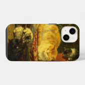 Coque Pour iPhone 14 Les chatons en jeu (Verso Horizontal)