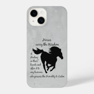 Coque Pour iPhone 14 Les chevaux nous enseignent la Sagesse Totem Espri