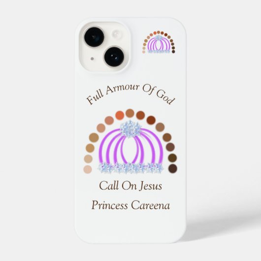 Coque Pour iPhone 14 Les nuances d'une princesse Fille Pleine Armure de (Verso)
