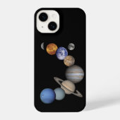 Coque Pour iPhone 14 Les planètes de notre système solaire (Verso)