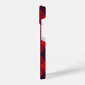 Coque Pour iPhone 14 Leslie tartan rouge bleu violet plaid (Côté gauche)