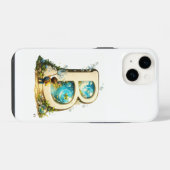 Coque Pour iPhone 14 Lettre B Initiale | Cadeau d'alphabet aquarelle (Verso Horizontal)