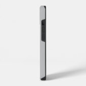 COQUE POUR iPhone 14 LETTRE FLORALE GRAVE B MONOGRAM COULEUR GRIS (Côté gauche)