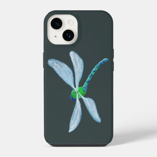Coque Pour iPhone 14 libellule (Verso)