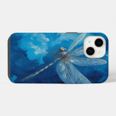 Coque Pour iPhone 14 🦋 Libellule Céleste (Verso Horizontal)