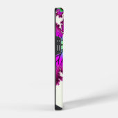 Coque Pour iPhone 14 Libellule Magenta (Côté droit)