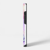 Coque Pour iPhone 14 Licorne Enjouée Tenant un Ballon (Côté gauche)