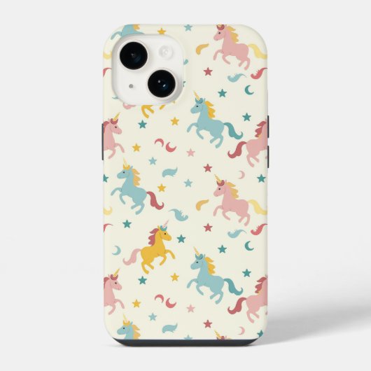 Coque Pour iPhone 14 Licorne mignonne  (Verso)