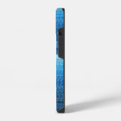 Coque Pour iPhone 14 Lignes bleues (Côté gauche)