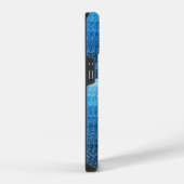 Coque Pour iPhone 14 Lignes bleues (Côté droit)