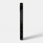 Coque Pour iPhone 14 Lignes dorées Classy (Côté gauche)