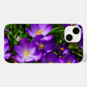 Coque Pour iPhone 14 Lilac Crocus coque iphone (Verso (horizontal))
