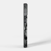 Coque Pour iPhone 14 Lion Noir & Blanc (Côté droit)