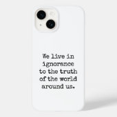 Coque Pour iPhone 14 Live In Ignorance coque iphone (Verso)